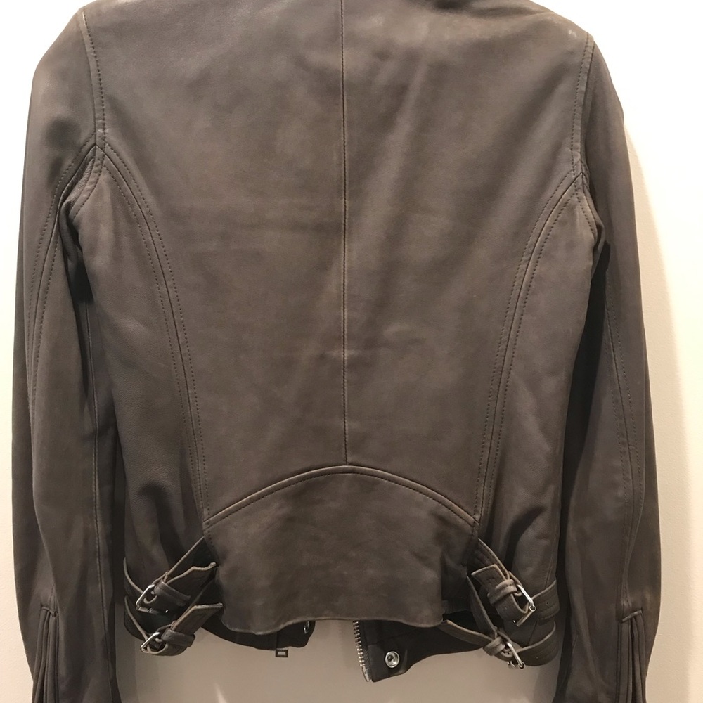 Iro Han Leather Moto Jacket, Size 34 - Picture 7 of 8